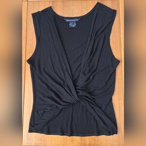 French Connection Wrap Top Cutout Twist Front Sexy Dark Feminine Whimsigoth Y2K